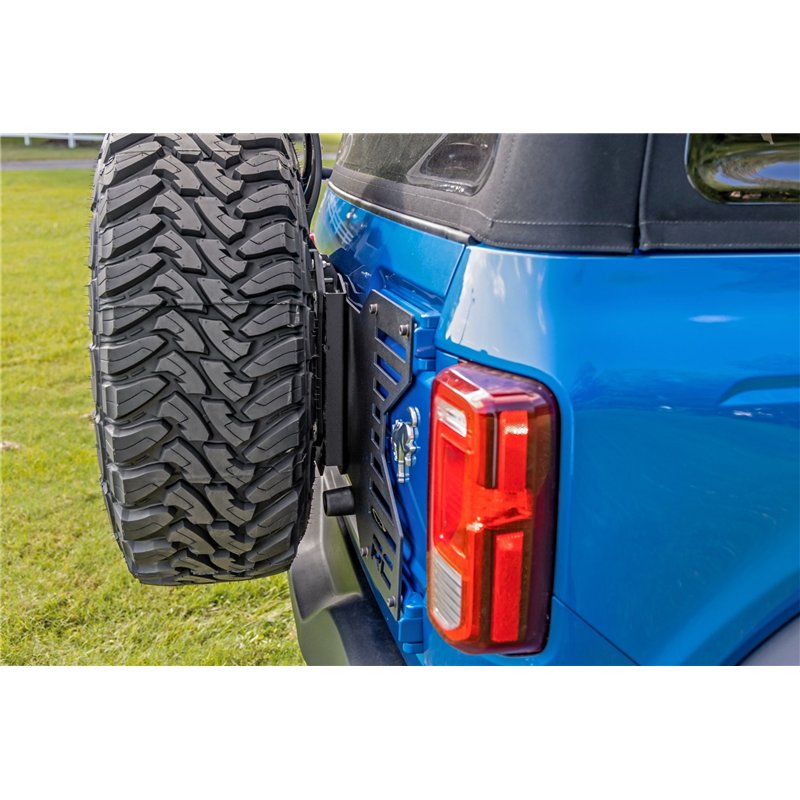 Rough Country | Spare Tire Relocation Bracket - Bronco 2.3T / 2.7T / 3.0T 2021-2024