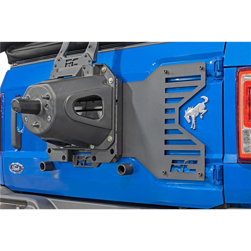Rough Country | Spare Tire Relocation Bracket - Bronco 2.3T / 2.7T / 3.0T 2021-2024