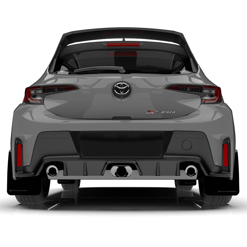 RallyArmor | Black UR Mud Flap Dark Grey Logo - GR Corolla 2023-2025
