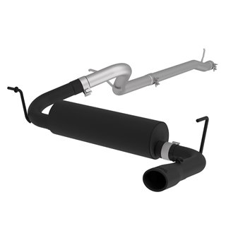 MBRP | Cat Back, Single Rear Exit BLACK - Wrangler (JK) / Wrangler (JL) 3.6L / 3.8L 2007-2018