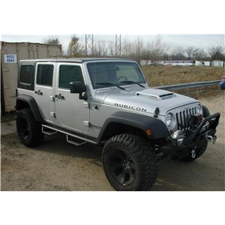 N-FAB | Nerf Step - Wheel-to-Wheel (2 Steps) - Wrangler (JK) / Wrangler (JL) 3.6L / 3.8L 2007-2018