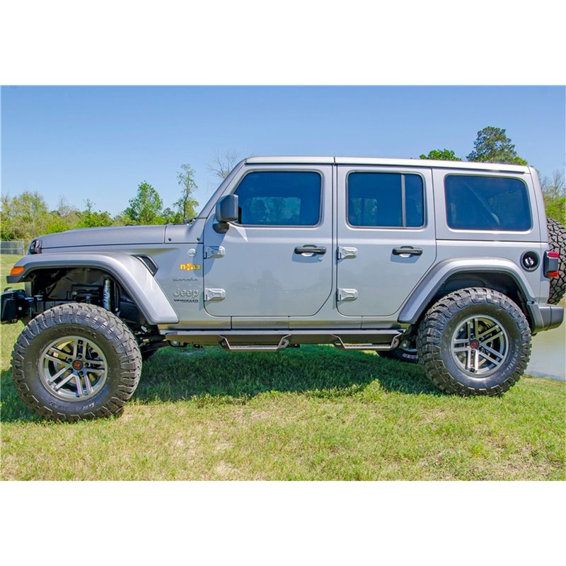N-FAB | Predator Pro Nerf Step - Cab Length (2 Steps) - Wrangler (4xe) / Wrangler (JL) 2018-2023
