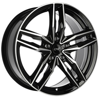 DAI | MODA 15x6.5 ET40 - Gloss Black - Machined Face