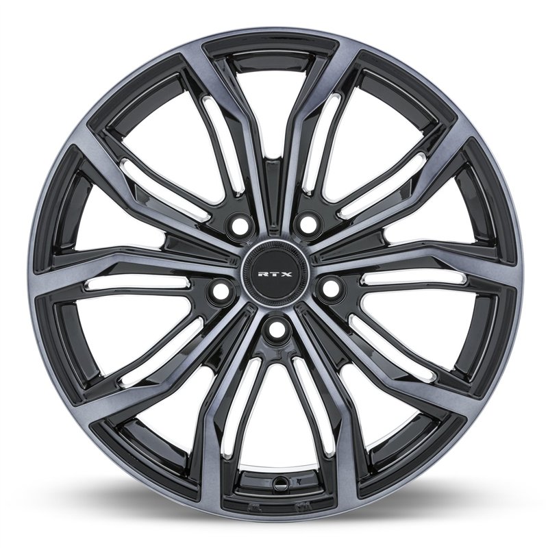 RTX | Black Widow 19x8.5 ET38 - Black Machined Grey