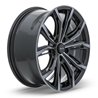 RTX | Black Widow 19x8.5 ET38 - Black Machined Grey