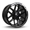 RTX | Volcano 18x9.5 ET-10 - Gloss Black Milled Edge