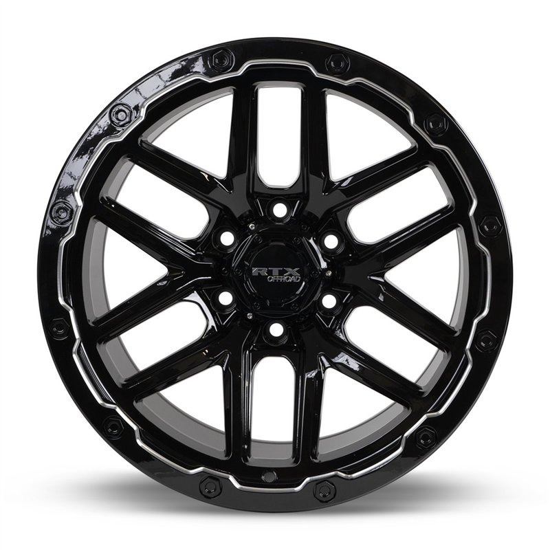 RTX | Volcano 18x9.5 ET-10 - Gloss Black Milled Edge