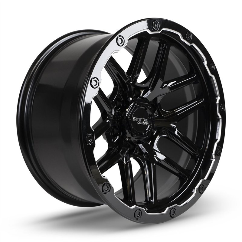RTX | Volcano 18x9.5 ET-10 - Gloss Black Milled Edge