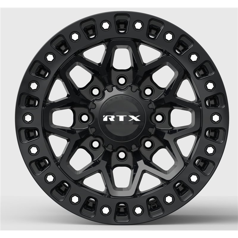 RTX | Zion 18x9.0 ET20 - Gloss Black Milled Rivets