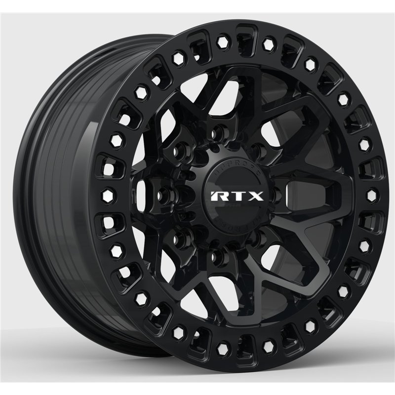 RTX | Zion 20x9.0 ET20 - Gloss Black Milled Rivets