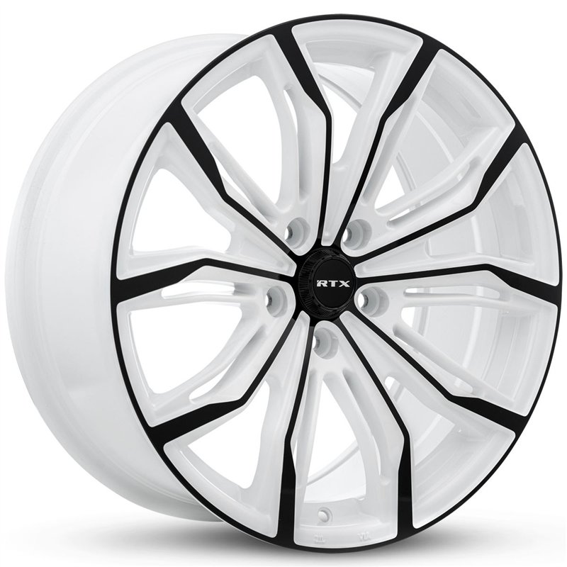 RTX | Black Widow 18x8.0 ET42 - White & Black