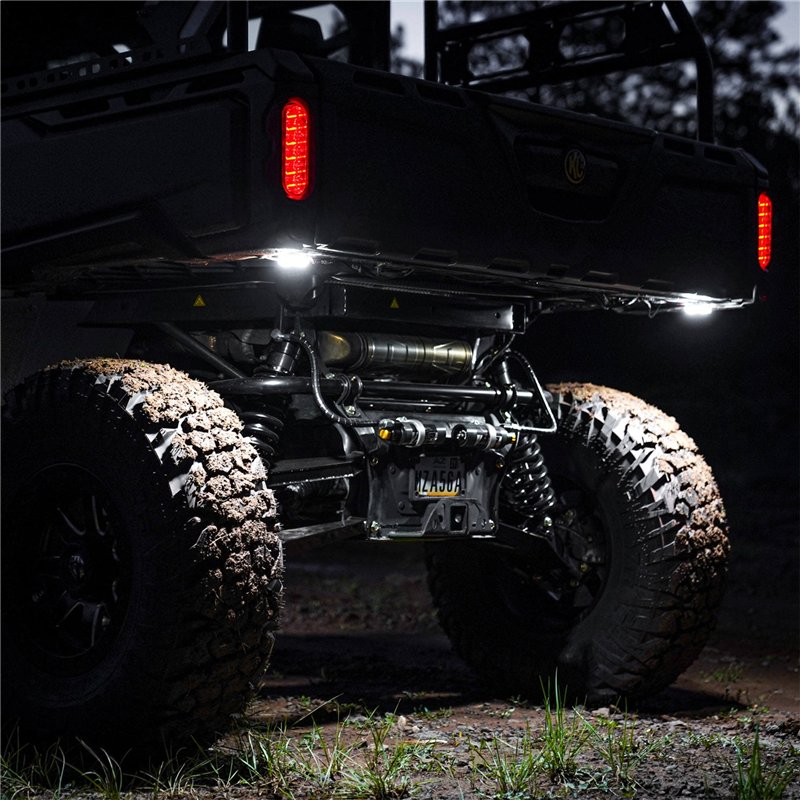 KC HiLiTES | KC Cyclone V2 LED Rock Light-6-Light System-Clear-5W Flood Beam