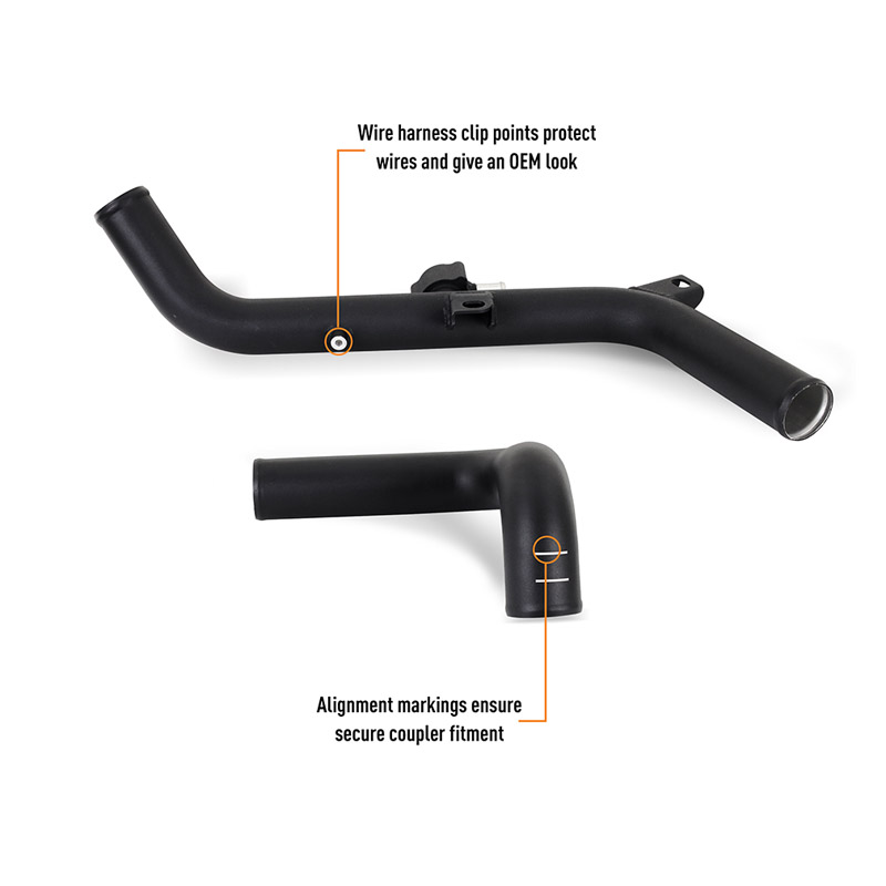 Mishimoto | High-Mount Intercooler Pipe Upgrade Kit, Fits Ford Bronco 2.7L 2021+ - Bronco 2.7T 2021-2023