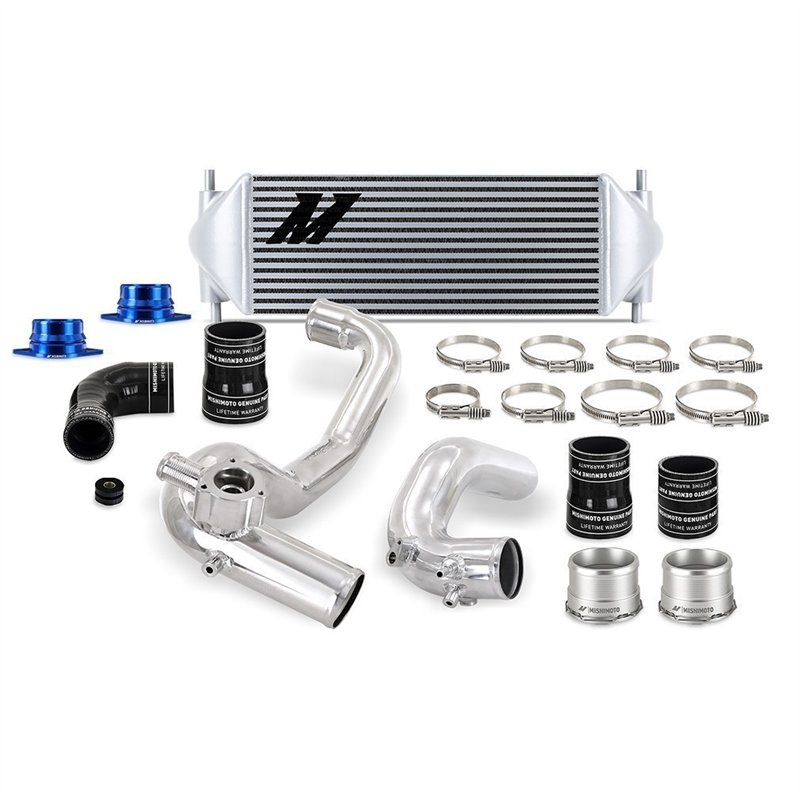 Mishimoto | Performance Intercooler Kit, Ford Bronco 2.3L '21+, Silver IC, Polished IC Pipes - Bronco 2.3T 2021-2023