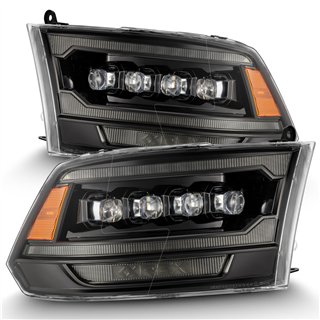 AlphaRex | LED Projector Headlights in Alpha-Black - Ram 1500 / 2500 / 3500 2009-2018