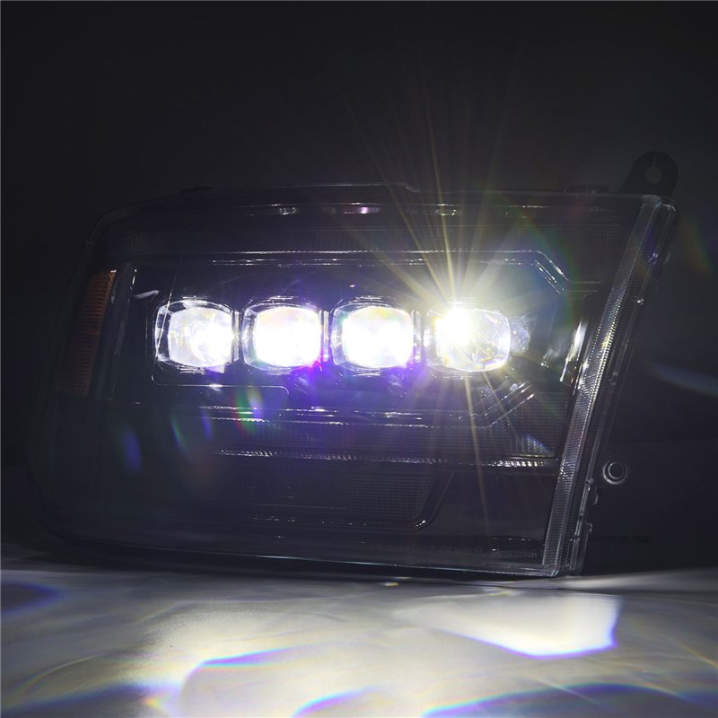 AlphaRex | LED Projector Headlights in Alpha-Black - Ram 1500 / 2500 / 3500 2009-2018
