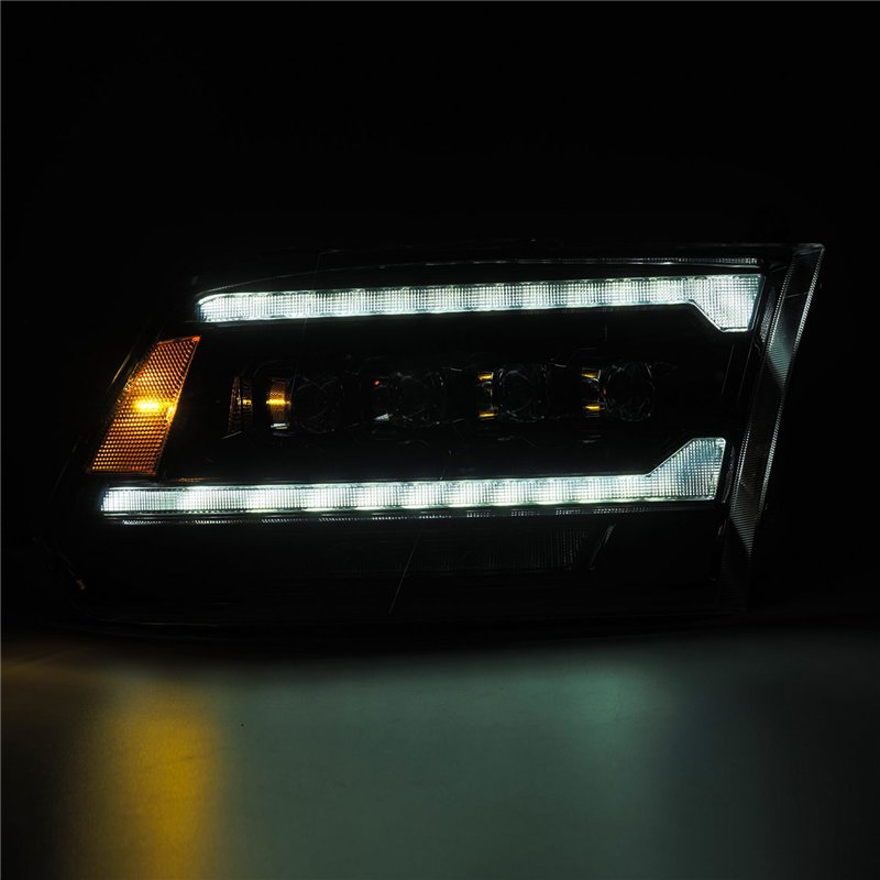 AlphaRex | LED Projector Headlights in Alpha-Black - Ram 1500 / 2500 / 3500 2009-2018