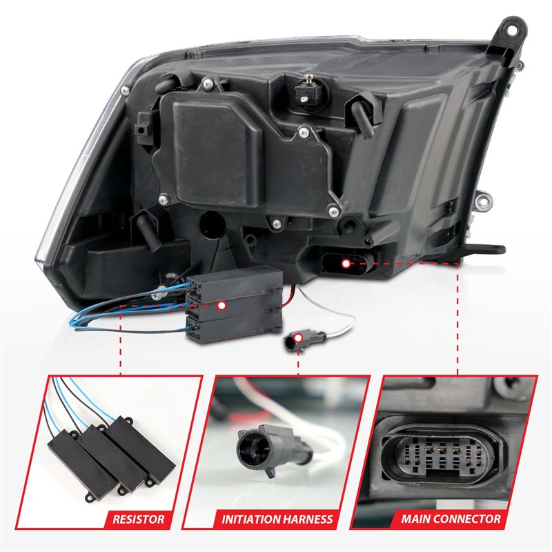 Anzo USA | LED Projector Headlight Set - Ram 1500 / Classic / 2500 / 3500 2009-2023