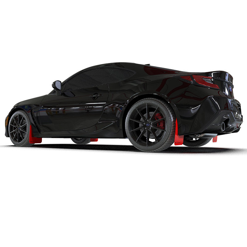 RallyArmor | Red UR Mud Flap Black Logo - BRZ / GR86 2022-2024