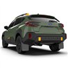 RallyArmor | Black UR Mud Flap Wild Orange Logo - Crosstrek Wilderness 2024-2025