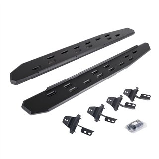 Go Rhino | 69692648SPC - RB30 Slim Line Running Boards with Mounting Bracket Kit - Textured Black - Wrangler (JK) 3.6L / 3.8L 20