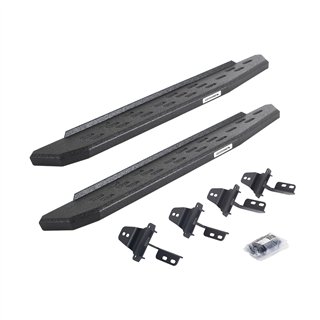 Go Rhino | 69692648T - RB30 Running Boards with Mounting Bracket Kit - Protective Bedliner Coating - Wrangler (JK) 3.6L / 3.8L 2