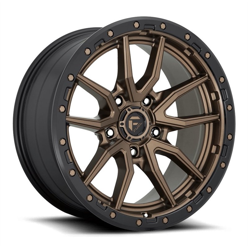 Fuel Off-Road | Rebel D681 20X9.0 ET20 - Matte Bronze / Black Bead Ring