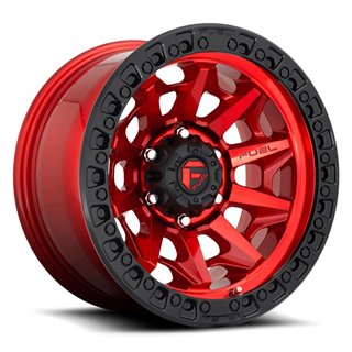 Fuel Off-Road | Covert D695 17X9.0 ET1 - Candy Red / Black Bead Ring