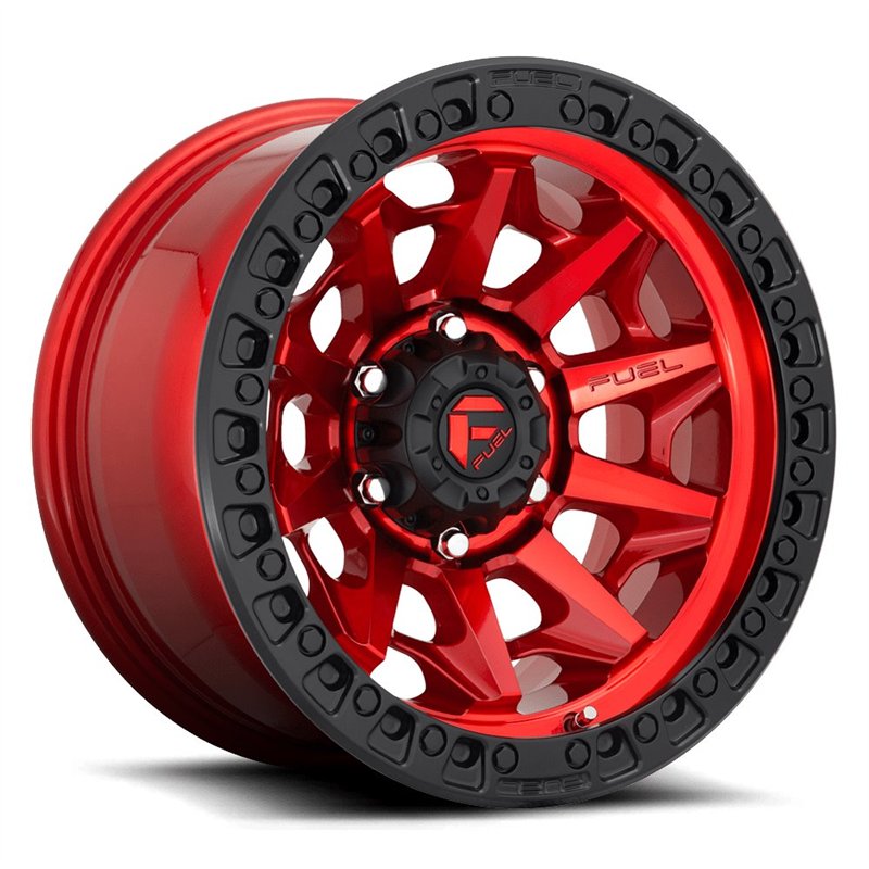 Fuel Off-Road | Covert D695 17X9.0 ET1 - Candy Red / Black Bead Ring