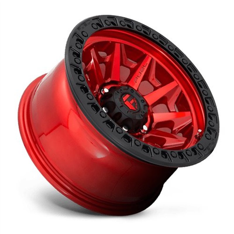 Fuel Off-Road | Covert D695 17X9.0 ET1 - Candy Red / Black Bead Ring