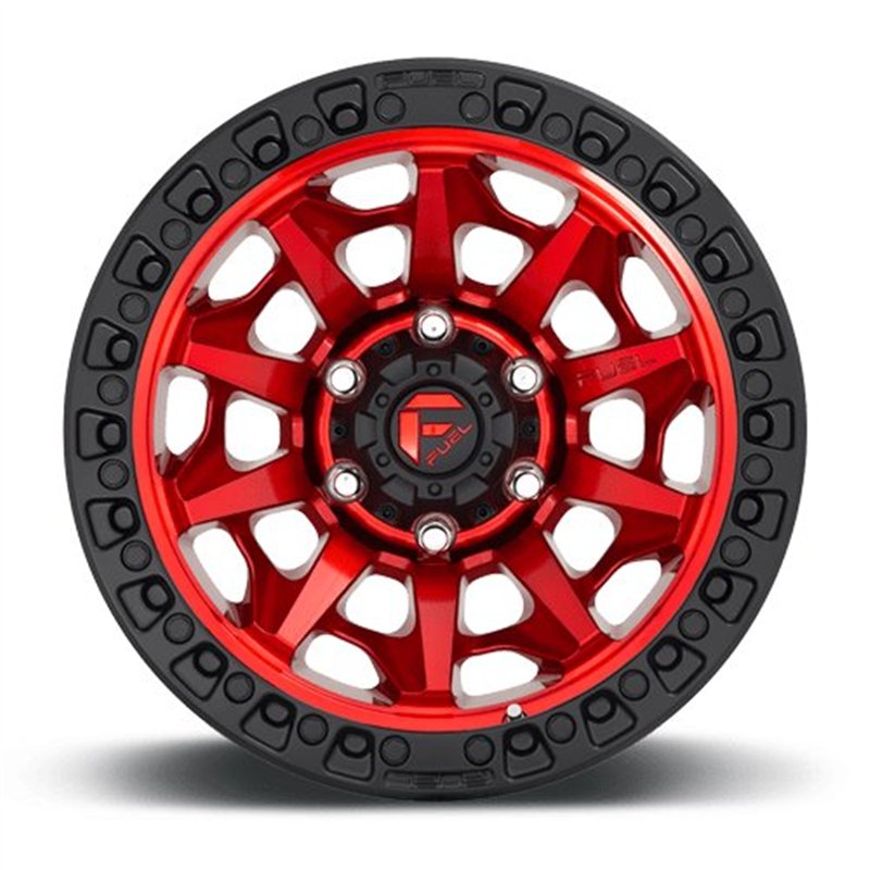 Fuel Off-Road | Covert D695 17X9.0 ET1 - Candy Red / Black Bead Ring