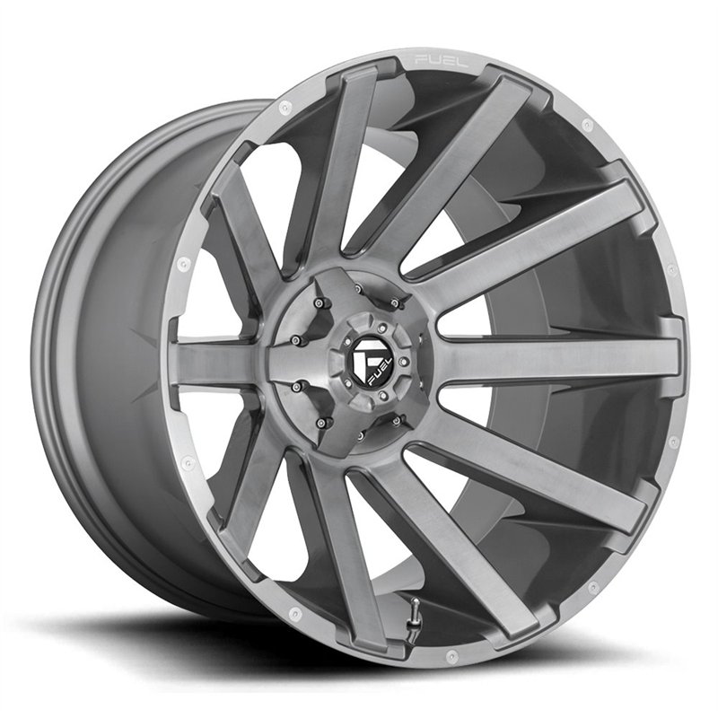 Fuel Off-Road | Contra Platinum D714 20X10.0 ET-19 - Brushed Gunmetal / Clear Tint