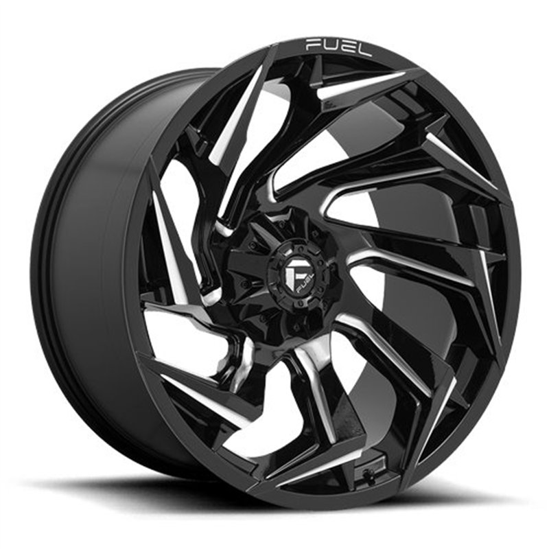 Fuel Off-Road | Reaction D753 22X12.0 ET-44 - Gloss Black / Milled