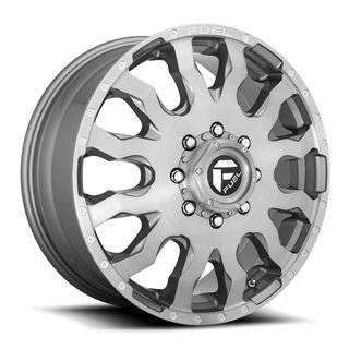 Fuel Off-Road | Blitz Dually D693 20X8.25 ET105 - Brushed Gunmetal / Tinted Clear