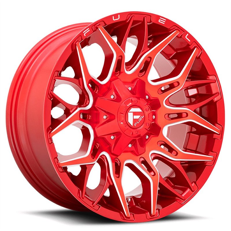 Fuel Off-Road | Twitch D771 22X12.0 ET-44 - Candy Red / Milled