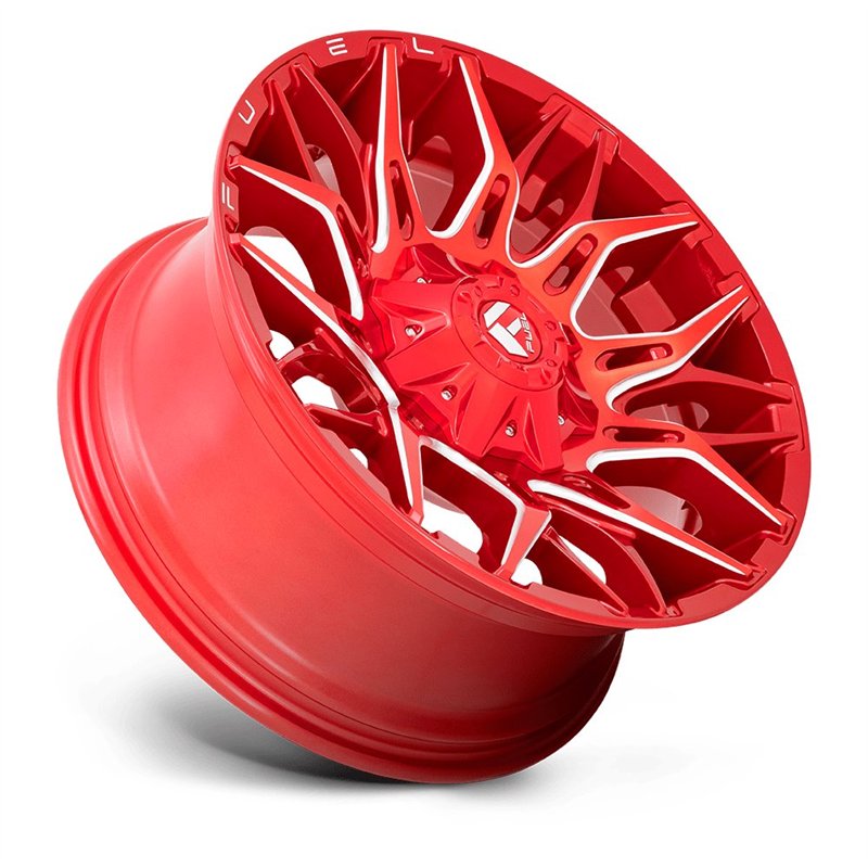 Fuel Off-Road | Twitch D771 22X12.0 ET-44 - Candy Red / Milled