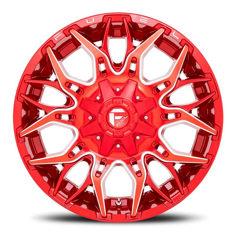 Fuel Off-Road | Twitch D771 22X12.0 ET-44 - Candy Red / Milled