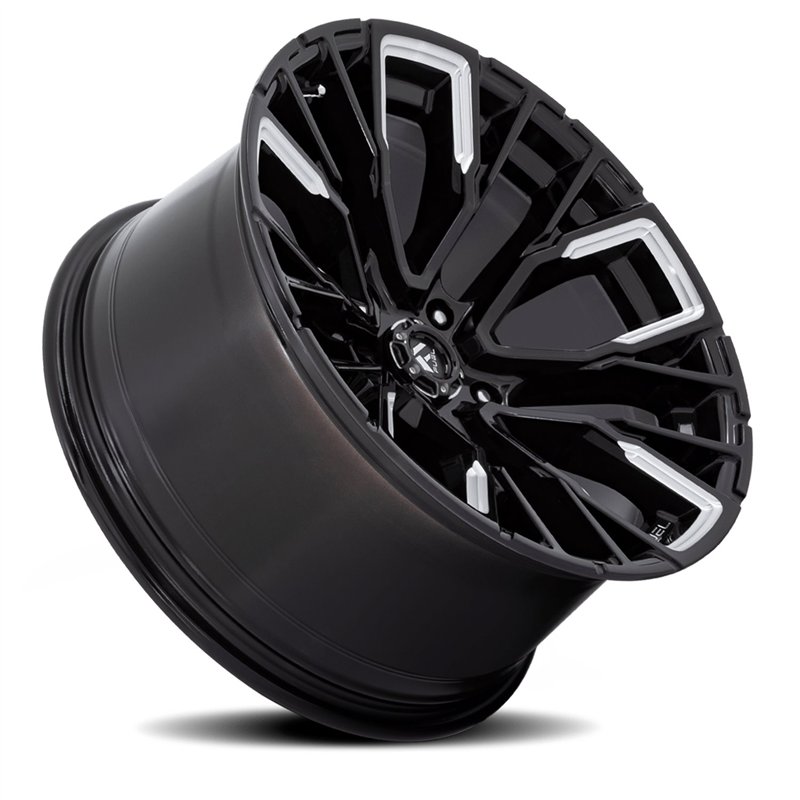 Fuel Off-Road | Rebar 5 D849 20X10.0 ET-18 - Gloss Black / Milled