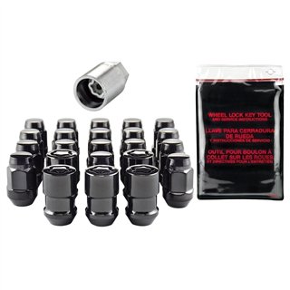 McGard | Bulge Cone Seat Exposed Style 23-Piece Wheel Installation Kit-Black - Liberty / Wrangler / Wrangler (JK) 1987-2018