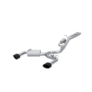 MBRP | Exhaust 3in. Cat Back Dual Split Rear T304 Oval Black Chrome Tip - RS3 2.5T 2017-2020