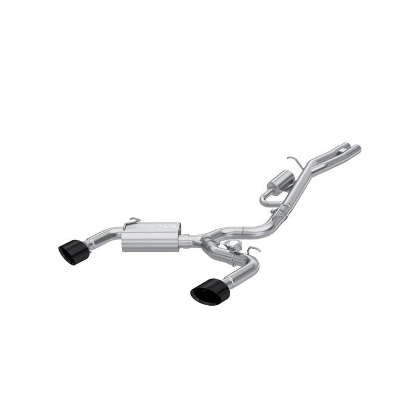 MBRP | Exhaust 3in. Cat Back Dual Split Rear T304 Oval Black Chrome Tip - RS3 2.5T 2017-2020