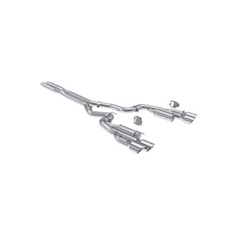 MBRP | Exhaust 3in. Cat Back with Quad 4in. Dual Wall Tips Race Version AL - Mustang GT / GT Premium 5.0L 2024-2025