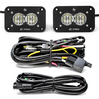 Baja Designs | - 487807 - S2 Pro Black Flush Mount LED Light Pod Reverse Kit