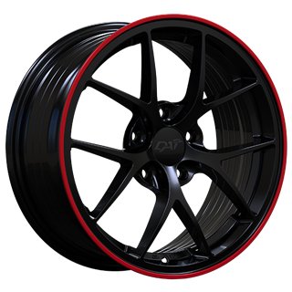 DAI | SKY 18x8.0 ET40 - Gloss Black - Red Line