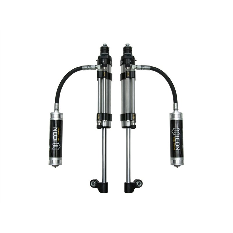 ICON Alloys | 2005-2023 Toyota Tacoma, Rear, RXT 2.5 Omega Bypass Remote Reservoir Shocks, Pair - Tacoma 2.7L / 3.5L / 4.0L 2005