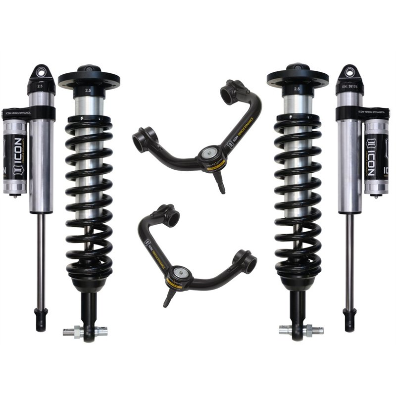 ICON Alloys | 2015-20 Ford F150 4WD, 0-2.63" Lift, Stage 3 Suspension System, Tubular UCA - F-150 2015-2020