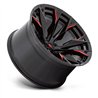 Fuel Off-Road | Flame 5 D823 22X12.0 ET-44 - Black With Candy Red Accents