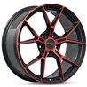 RTX | RS01 19x8.5 ET38 - Gloss Black Machined Red