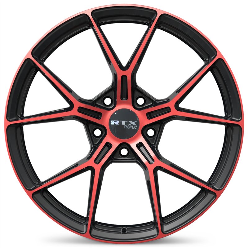 RTX | RS01 19x8.5 ET38 - Gloss Black Machined Red