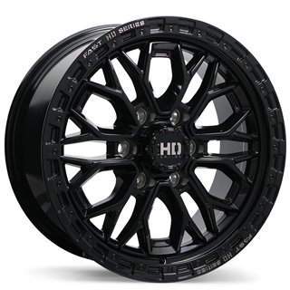Fast HD | Muramasa 18x9.0 ET30 - Gloss Black with Grey Milling